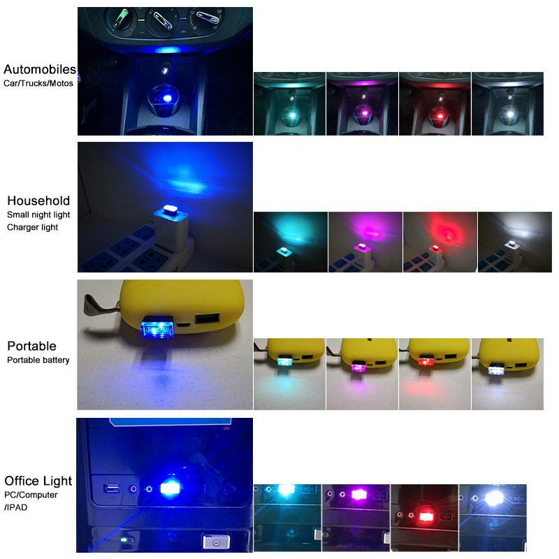 12V 1W 5 colors available LED Car Daytime Running Light